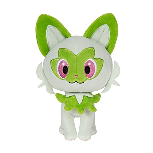 Bizak- Pokemon Sprigatito Juguete, Color Verde y Blanco (63223351-3)