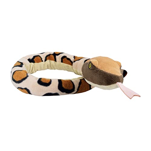 Deluxebase EcoBuddiez Sssnakes - Pitón de Birmania Peluche de Serpiente Pequeño Elaborado con Botellas de Plástico Recicladas. Este Peluche de Serpiente ecológico niños y niñas