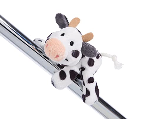 NICI- MagNICI Vaca Cowluna 12cm Blanco - Peluche sostenible con imán - Animal magnético para frigorífico, Pizarra, Metal y Mucho más Gran Idea de Regalo, Color (49192)