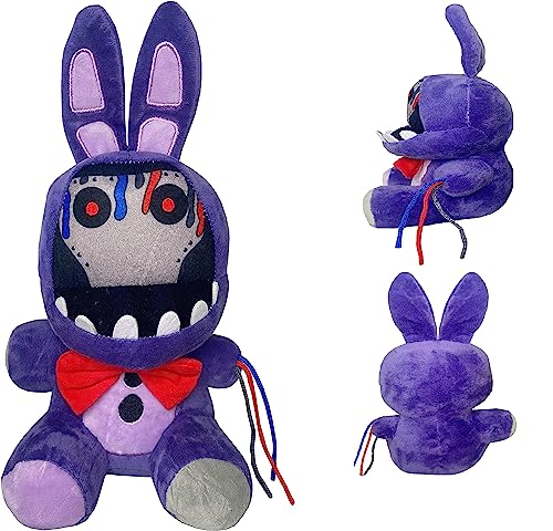 FNAF Withered Purple Bunny Peluches, 8 en FNAF Security Breach Bonnie Doll, Five Nights At Game Juguetes coleccionables para niños fanáticos (Withered Purple Bunny)